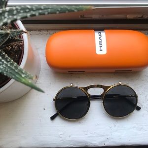 Gold hardware sunglasses
